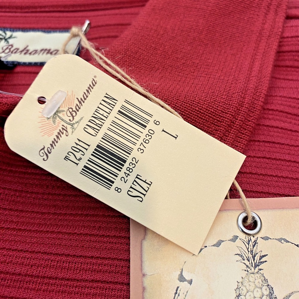 Tommy Bahama Rich Red Polo Shirt - Picture 3 of 9